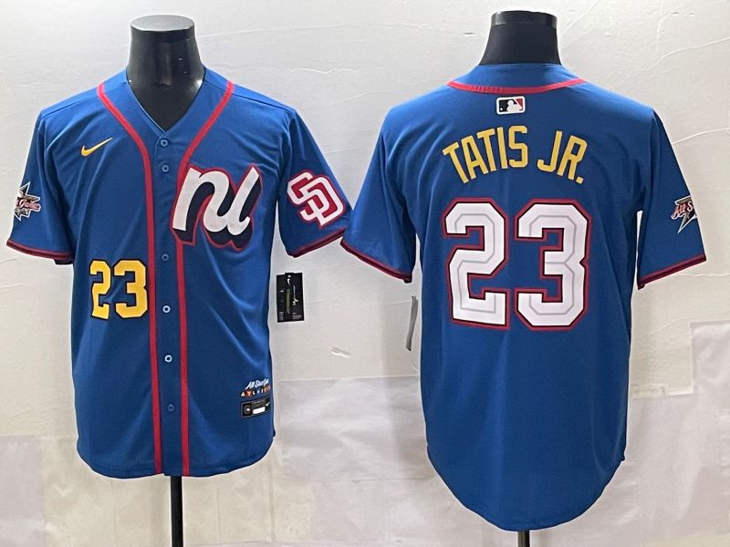 Men 2025 San Diego Padres #23 Tatis jr Blue All star Nike MLB Jersey style 4->san diego padres->MLB Jersey